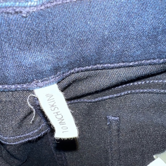 rag & bone Dark Blue Ripped Skinny Jeans Knee Rips EUC very Stylish Jeans - Picture 4 of 9